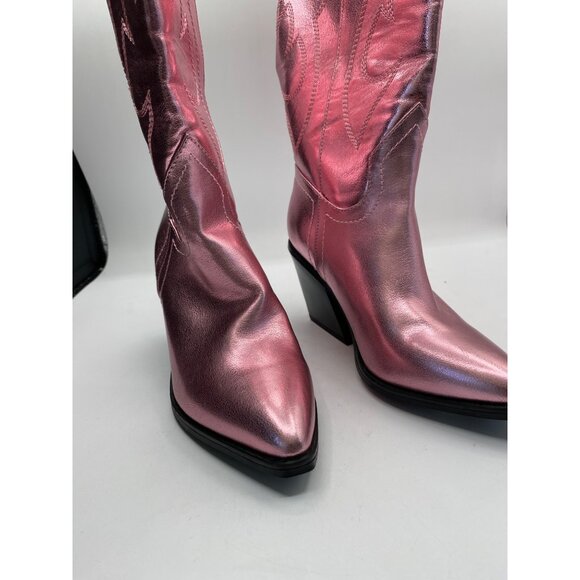 Madden Girl Pink Over the Knee Boots - Picture 3 of 4